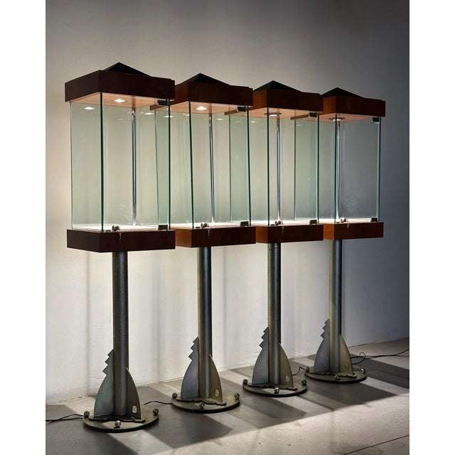 Four 1980s display cases, designed by architect Roberto Tornetta, a student of Toni Cordero, were created for a well-known...