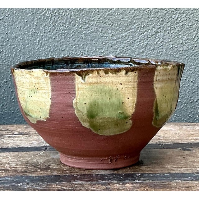 Vintage Handcrafted Studio Pottery Bowl For Sale - Image 12 of 12