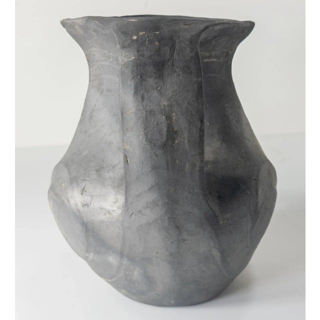 Chinese Han Dynasty Chinese Sichuan Black Glazed Amphora Vase For Sale - Image 3 of 12