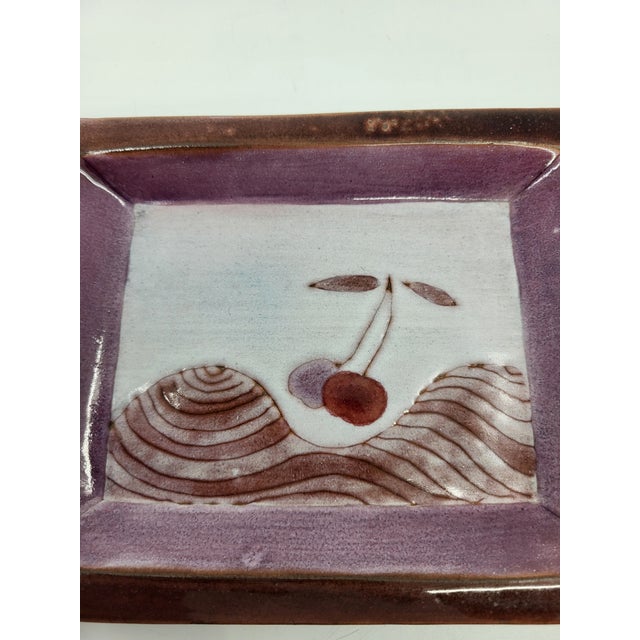 1950s Vintage Ceramic Trinket Tray from Cloutier Brothers, France, 1950 For Sale - Image 5 of 11