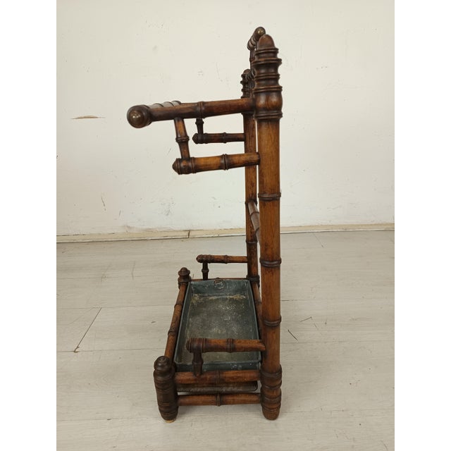 Tan Napoleon III Bamboo Umbrella Stand For Sale - Image 8 of 14