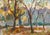 Forest Landscape Oil Painting, Ukrainian Art, 1957 18-24 For Sale
