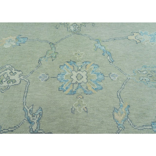 Turkish Turkish Oushak Rug 8'10" x 12'5" #19187 For Sale - Image 3 of 8