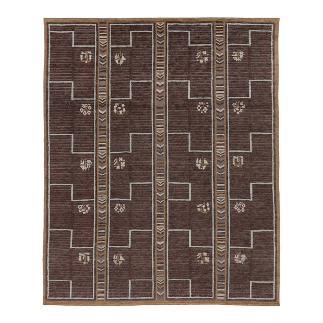 Contemporary French Art Deco Style Geometric Wool Rug by Rug & Kilim, India For Sale