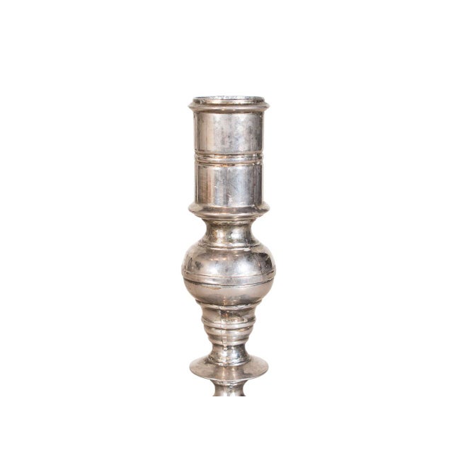 English Vintage Candlestick Holder For Sale - Image 3 of 4