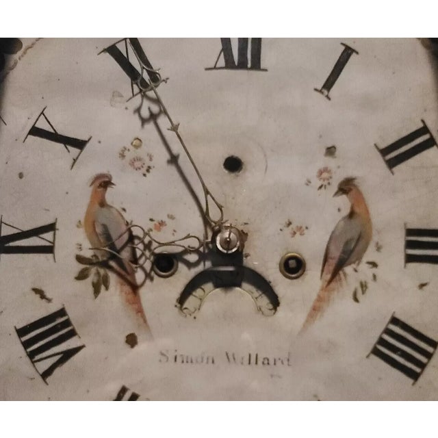 Early 19th Century Simon Willard Roxbury Mahogany Tall Case Grandfather Clock Circa 1800 For Sale - Image 5 of 11