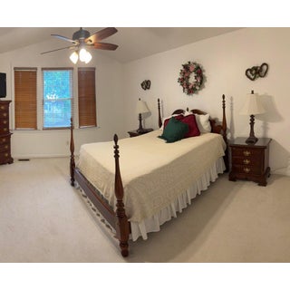 Lexington Cherry Eighteenth-Century Series No. 490 Seven Piece Bedroom Set For Sale
