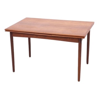 Vintage Extendable Dining Table in Teak, 1960s For Sale