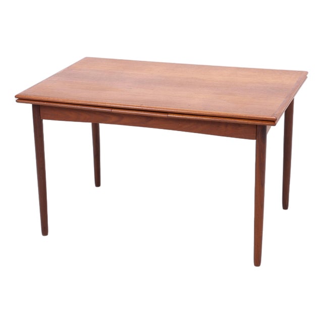 Vintage Extendable Dining Table in Teak, 1960s For Sale