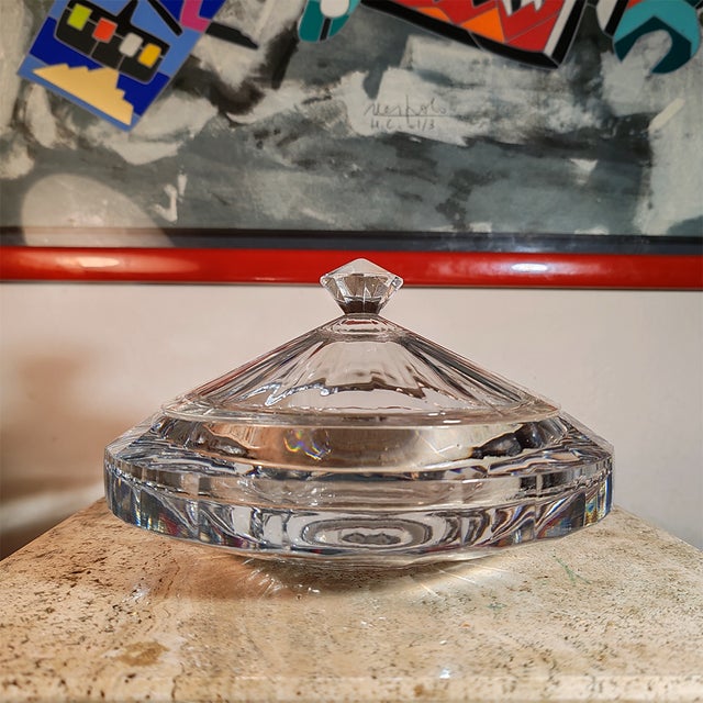 Jewelry Holder - Candy Holder. Antonio Imperatore. Markerd on the botton. 1970s, made in Italy, Very heavy Crystal....