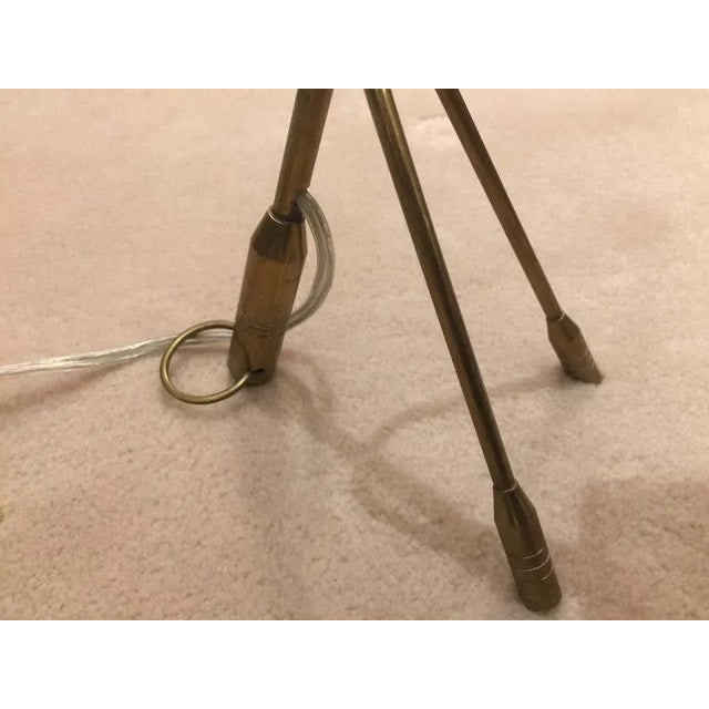 Boris Jean Lacroix Boris Lacroix Original Vintage Brass Lamps, Pair For Sale - Image 4 of 7