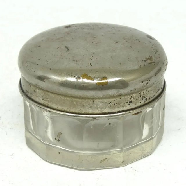 Metal Art Nouveau French Pill Container, 1900s For Sale - Image 7 of 8