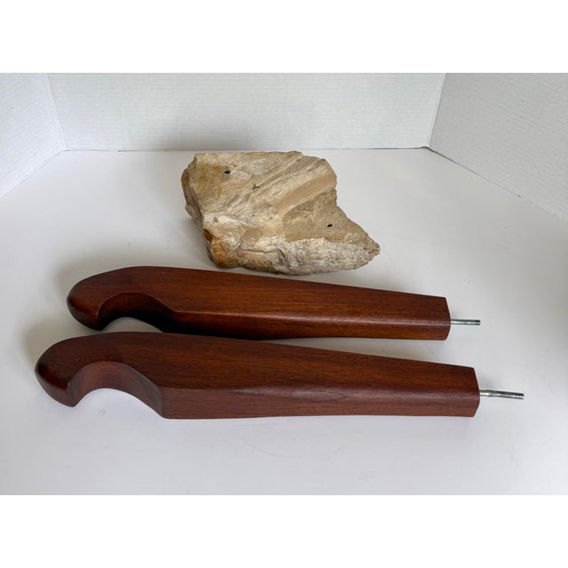 Signed Modernist Abstract Wood Figures Sculpture on Stone Base For Sale - Image 10 of 10