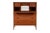 Mid-Century Modern 1970s Mid-Century Modern Teak Secretary Desk Vanity With Mirror For Sale - Image 3 of 11