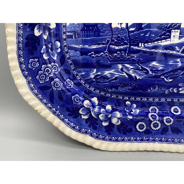 青と白の風景画 バターケース　vintage Spode 青と白の風景画 バターケース vintage Spode - メルカリ