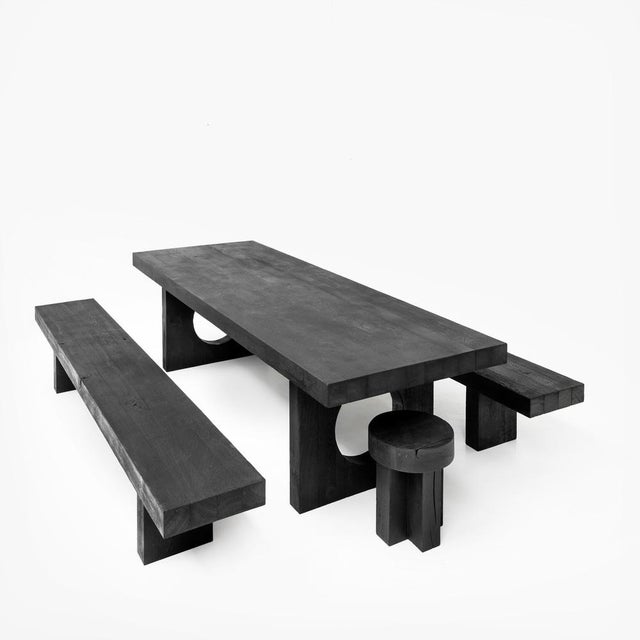Kurai Dining Table Set by Deevie Vermetten for Fermetti, Set of 4 For Sale - Image 9 of 9
