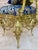 1930s Italian Rococo Style Giltwood Chair with Rich Blue Damask Upholstery For Sale - Image 16 of 18