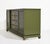 Mid 20th Century Mid Century Ming Style Chinoiserie Buffet by American of Martinsville in Olive Green - Newly Painted For Sale - Image 5 of 14