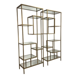 Coco Republic Haarlem Shelving Units, Pair For Sale
