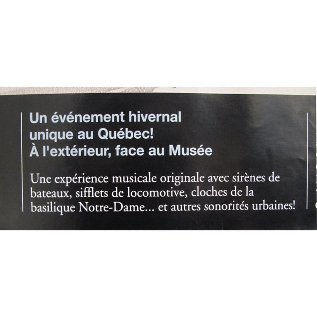1998 Original Poster, Les Symphonies Portuaires, Pointe-à-Callière Museum For Sale - Image 4 of 11