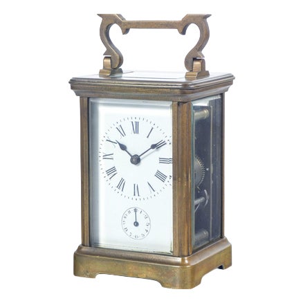 French Pendulette Office Table Clock For Sale