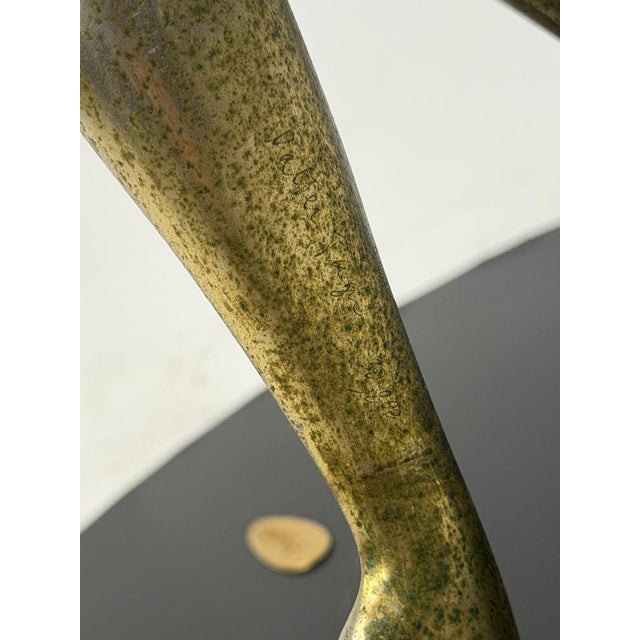 Walter Pugni, Fortune Sculpture, 1980s, Gold-Plated Bronze For Sale - Image 9 of 18