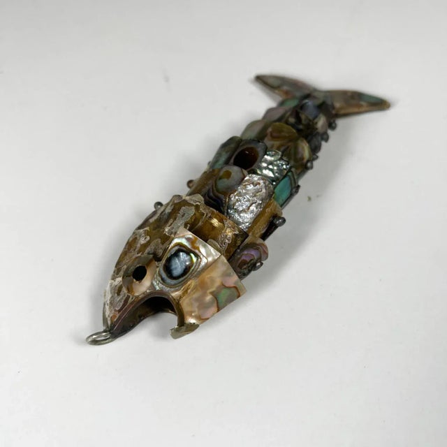 Los Castillo 1970s Style Los Castillo Vintage Abalone Fish Bottle Opener Mexico For Sale - Image 4 of 9