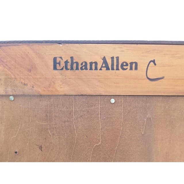 Ethan Allen Country Craftsman Bookshelf Cabinet Shelf Display Knotty Pine Hutch For Sale - Image 9 of 12