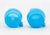 Turquoise Erik Hoglund Turquoise Blue Glass Water Jugs, Pair For Sale - Image 8 of 9