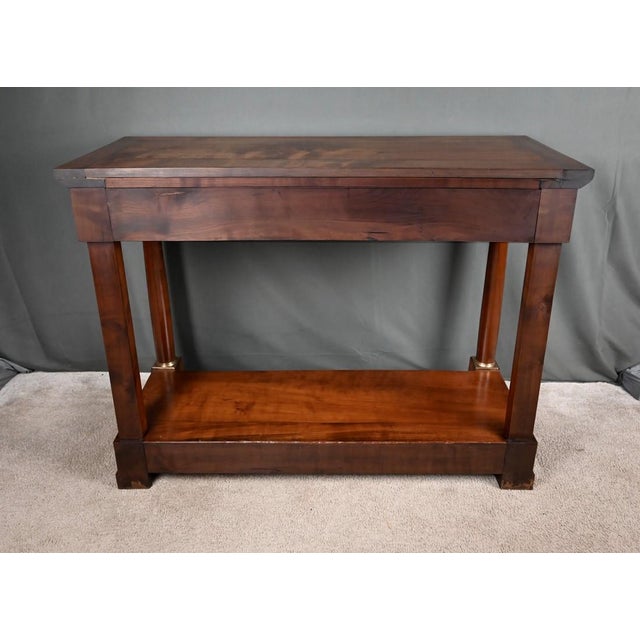Mid-19th Century Empire Style Cherrywood Console Table For Sale - Image 16 of 18