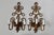 Vintage Italian Florentine Style Gold Finished Scrolling Arms Electric Wall Sconces- A Pair For Sale - Image 11 of 15