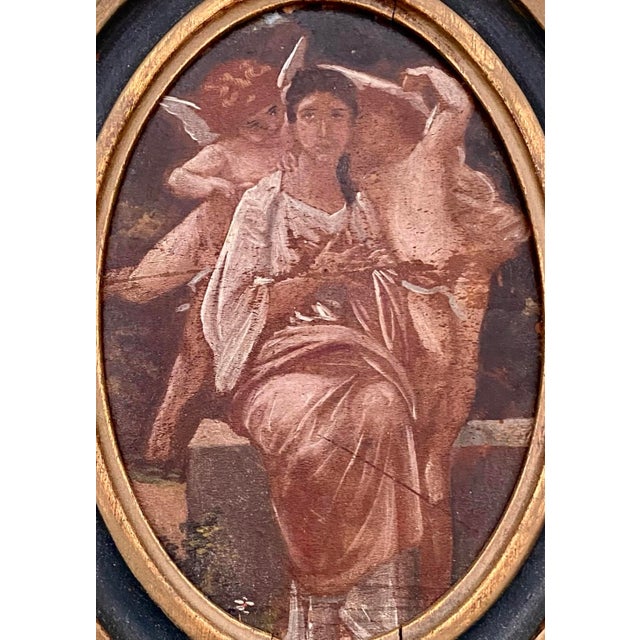 Diminutive Antique French Oil on Board, "Péveil It Riceur” For Sale - Image 12 of 13