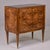 Italian Mid-Century Burl Walnut Four-Drawer Chest With Black Glass Top For Sale - Image 11 of 12