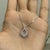 Fine Moissanite Open Drop Pendant in 925 Sterling Silver - Caratandher For Sale - Image 4 of 15