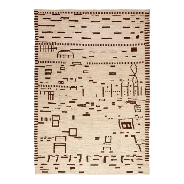 Contemporary Abstract Design Rug For Sale
