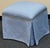 Textile Late 20th Century Skirted Upholstered Ottomans - A Pair For Sale - Image 7 of 9