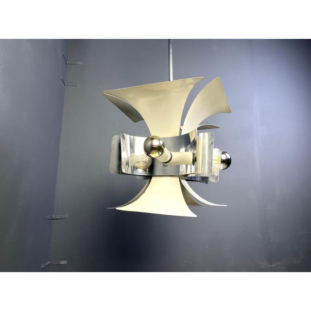 Italian Space Age Chandelier, 1960s For Sale - Image 3 of 12