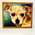 1989 Vintage Large Scale Contemporary Dog Portrait Original Oil Painting, “Chester” Artist Signed For Sale - Image 4 of 13