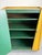 Vintage Industrial Yellow Metal Rolling Cabinet Cart For Sale - Image 11 of 12
