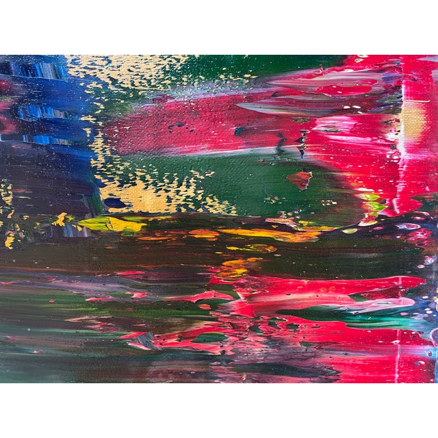 Textile Contemporary Abstract Oil on Canvas "Abstract Informal 2024-2111-2" by Robert Niesse For Sale - Image 7 of 12