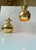 Mid-Century Modern Vintage Brass Pendant Lamps attributed to Hans-Agne Jakobsson for Markaryd, 1960s, Set of 2 For Sale - Image 3 of 13