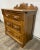 Early 20th Century Antique Victorian Style Carved Oak Commode Washstand 3 Drawer Dresser For Sale - Image 5 of 9