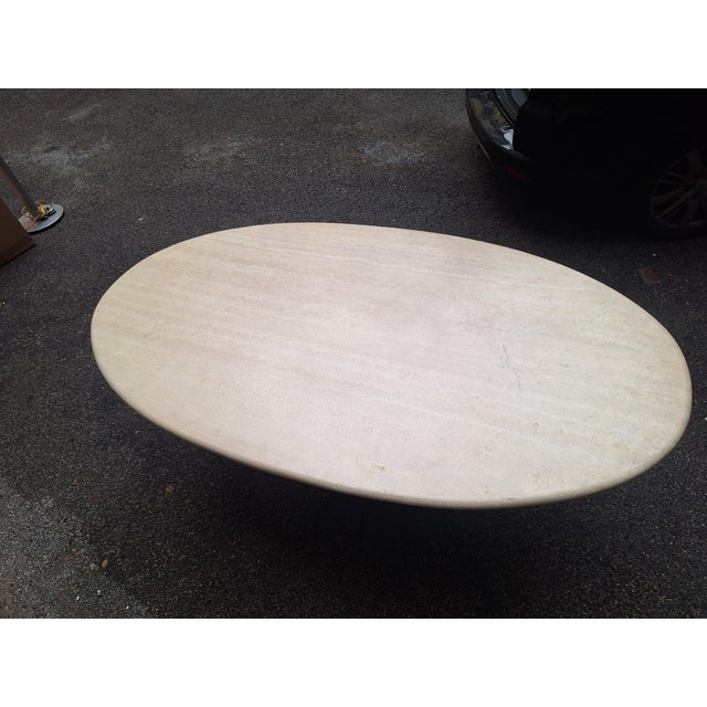 1960s Travertine Argo Dining Table by Carlo Scarpa for Gavina, 1970s For Sale - Image 5 of 18