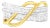 10K White and Yellow Gold 1 1/10 cttw Channel-Set Diamond Bypass Band Ring (J Color, I3 Clarity) - Size 8 For Sale