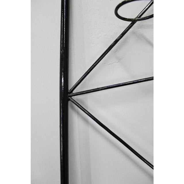 Mid-Century Black Metal Room Divider for Planters, 1970s For Sale - Image 12 of 16