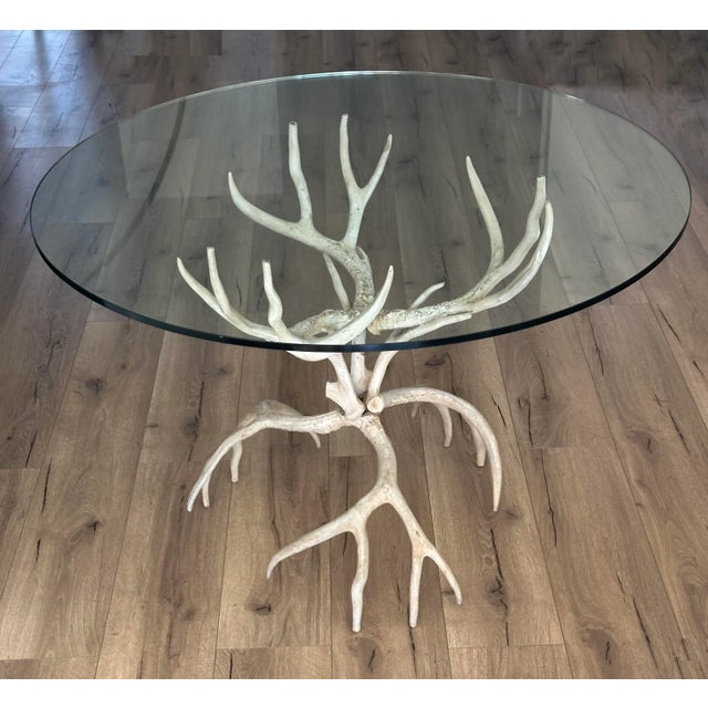 Hollywood Regency Antler Dining Set by Arthur Court For Sale - Image 3 of 10