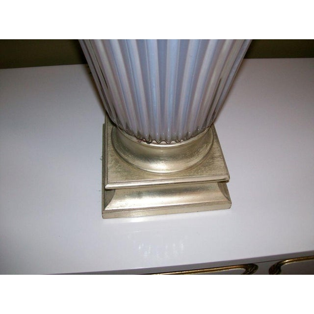 1960s Exceptional Overscaled Marbro Soft Lilac-Tone Murano Glass Lamp For Sale - Image 13 of 18