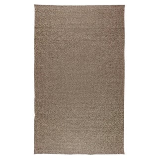 Contemporary Smoked Loop Brown and Ivory Handmade Wool Rug by Doris Leslie Blau For Sale