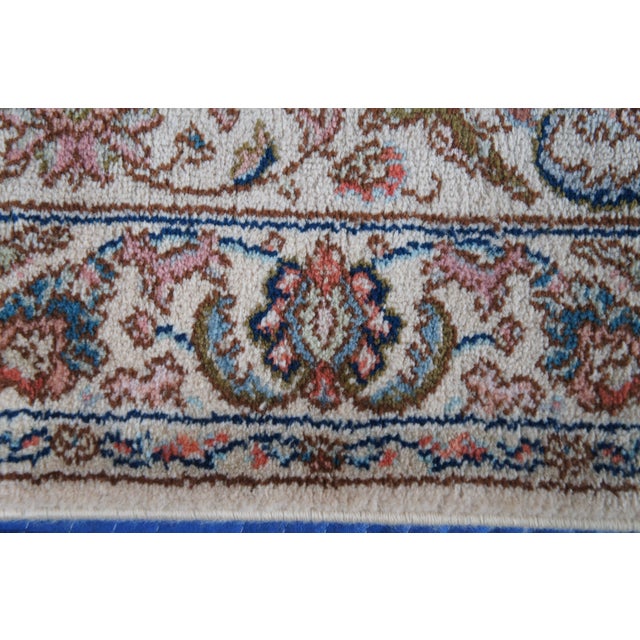 Tan Karastan 100% Wool Floral Palmette Animal 738 Area Rug Runner Mat 2.5' X 20' For Sale - Image 8 of 15