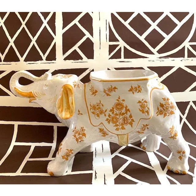 Mid 20th Century Tiffany & Co French Elephant Jardiniere For Sale - Image 5 of 11